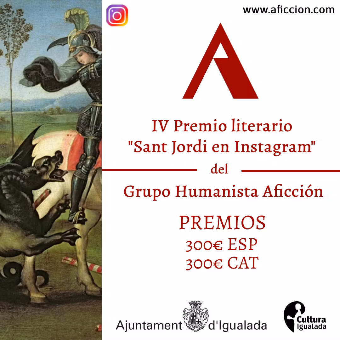 Convocado el IV Premio Literario “Sant Jordi en Instagram”